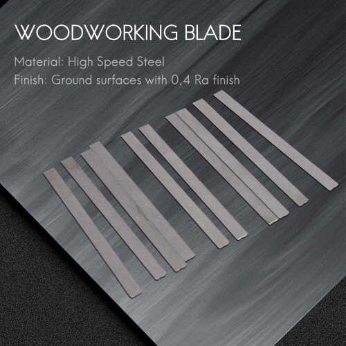 10Pcs Reversible High Speed Steel Planer Blades 82 2