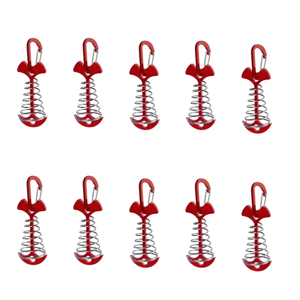 10Pcs Nail Rope Buckle Camping Tent Outdoor Deck W 4853445379851