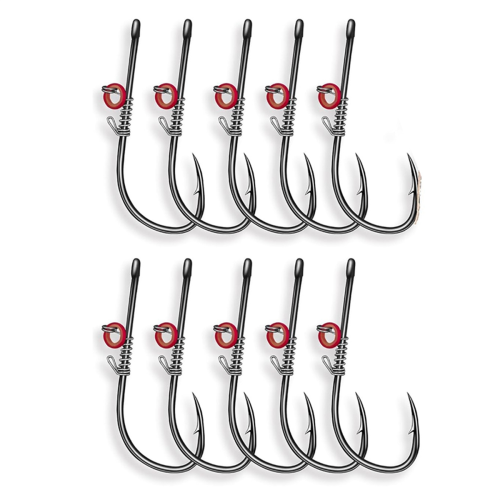 10PCS Live Shrimp Hook Set,Freshwater/Saltwater Fi
