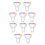 10PCS Tuya WiFi GU10 Smart LED Light Bulb Dimmable 2
