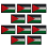 10PCS Palestine Flag Patches Armband Hook Loop Iro 2