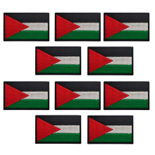 10PCS Palestine Flag Patches Armband Hook Loop Iro