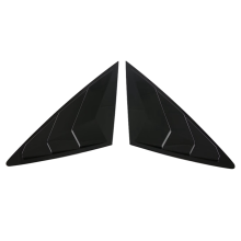 Black Rear Side Vent Quarter Window Louver Shutter