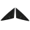 Black Rear Side Vent Quarter Window Louver Shutter 1