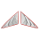 Black Rear Side Vent Quarter Window Louver Shutter 4