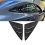 Black Rear Side Vent Quarter Window Louver Shutter 3