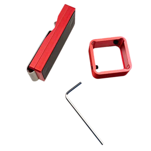 Billard Kreidehalter Aluminiumlegierung Set mit Stro