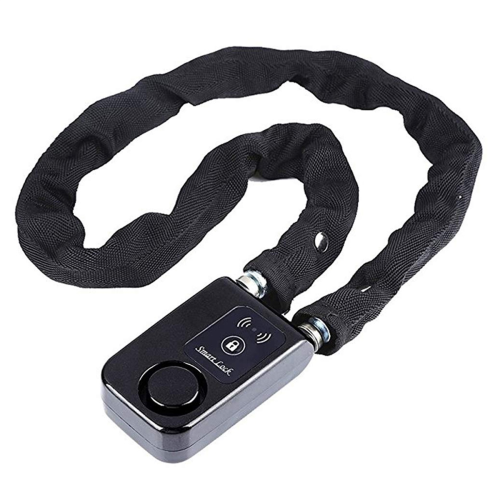 ELinkSmart Digital Cable Lock, Biometric Keyless Steel Cable Lock, 150cm Long, Black, Bicycle - View #5