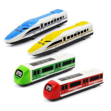 Bullet Train Toy With Pull Function High Speed Train Modern Locomotive For Kids Little Boys 4pcs