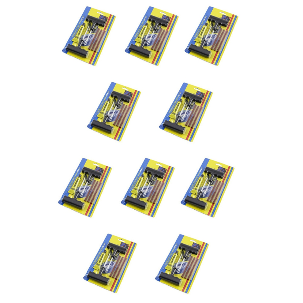 10Pcs Tyre Tire Puncture Repair Kit Emergency Bike 4851325164863