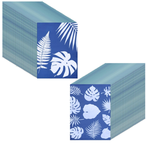 120Sheets Sun Print Paper Kit Cyanotype Solar Draw 1