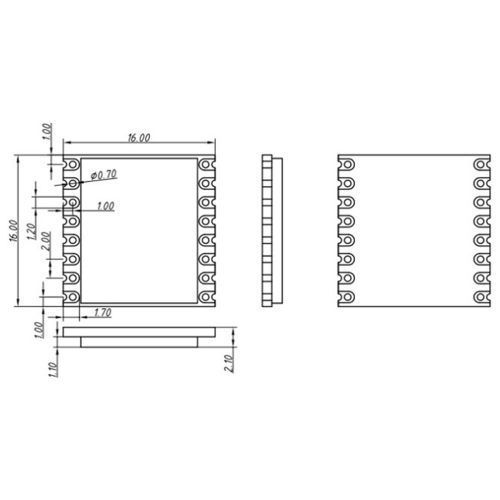 150mhz CC68-C1 LLCC68 LoRa Module160mW 5KM Full In