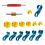 16pcs Line Disconnect Removal Tool Set,1/4 5/16 3/ 2