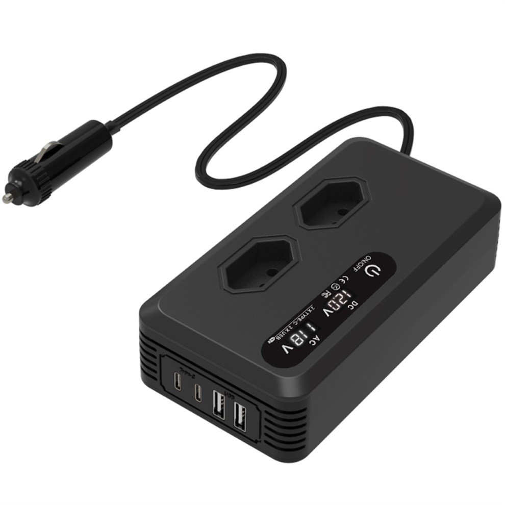 200W Car Inverter Power Inverters Usb Ports Charge 4853133939053