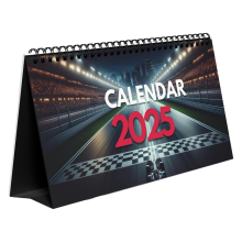 2025 Desktop Calendar for Formula Racing Fan F1 Mo