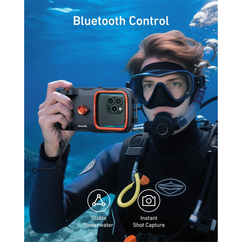 20M Waterproof Diving Case for 16 S25 S24 Bluetoot 2