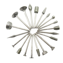 20Pcs 3mm Schaft Diamant Schleifen Grat Punkt Engrav