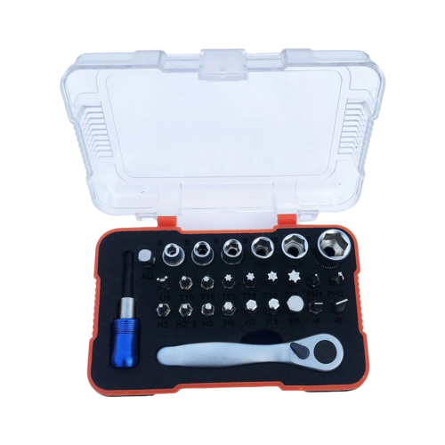 27 in 1 Mini Ratchet Wrench Set with Bits & Socket
