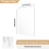 2Pcs 1/8In Thick (3mm) Acrylic Sheets, Clear Cast 3