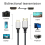 2m 4K 60Hz -Compatible Cable to 60HZ Nylon Braid 5