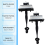 2PCS Auto Vordertür Check Strap Grenze Rod Stop EJ7 8