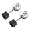2PCS Billard Kreide Halter Versenkbare Pool Queue fo 1