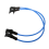 2pcs Blue TPU Windsurfing Fixed Harness Line - 26 7