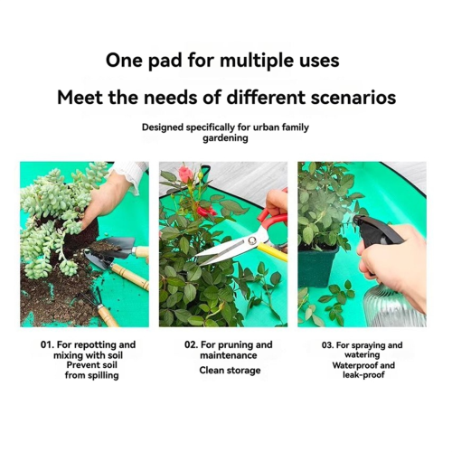 2pcs Gardening Mats Waterproof Soil Changing Plant 2