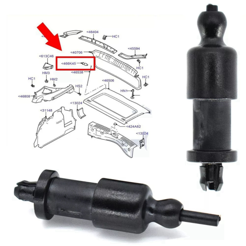 2Pcs Car Parcel Shelf String Clips 4M51A466K45AC f 2