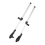 2Pcs RV Window Support Rod 310‑435mm Telescopic fo 5