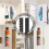2PCS Hut Organizer für Baseball Caps Rack Wand wit 8