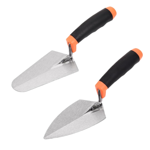 2Pcs Pointing Trowel and Gauging Set,6in Masonry H 1