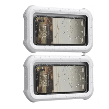 2PCS Wasserdichte Dusche Telefon Halter Fall mit 360