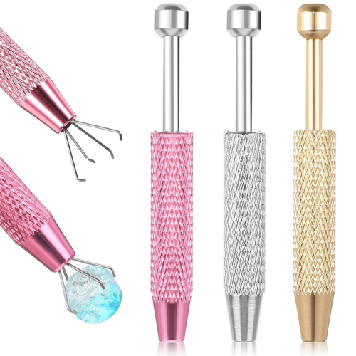 3 Pack Piercing Ball Grabber Tool, 4 Prongs Stainl 2