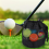 3 PCS Golf Ball Bag Mesh with Drawstring Net Fabri 3