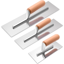 3 Piece Drywall Trowel, Masonry Trowel Set -Wooden