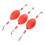 3er-Pack Angelbobbers Popping Cork Float für Redfi 4