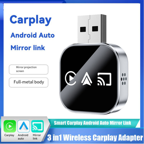 3In1 Wireless Carplay Smart Mirror Link Android Au 2