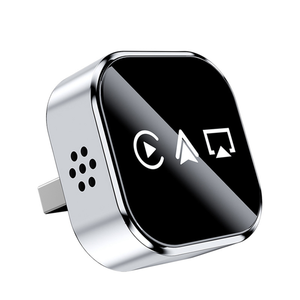 Semoic 3In1 Wireless Carplay Adapter Airplay Android Auto Silver