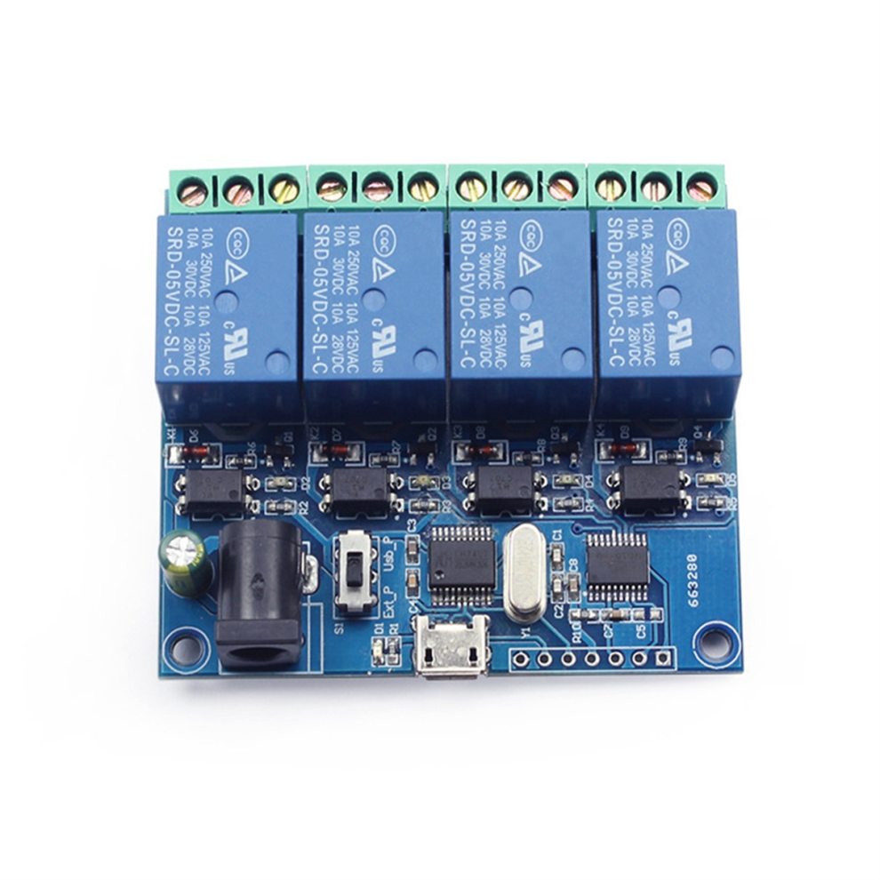 4 Channel Usb Relay Module Lcus-4 Intelligent Cont 4853445359501