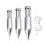 3PCS Plumb Bob with String, Steel Bob, High Vertic 3