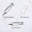 3PCS Plumb Bob with String, Steel Bob, High Vertic 7