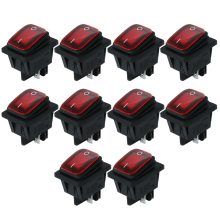 4 Pins Waterproof Rocker Switch 250V 16A Car Boat