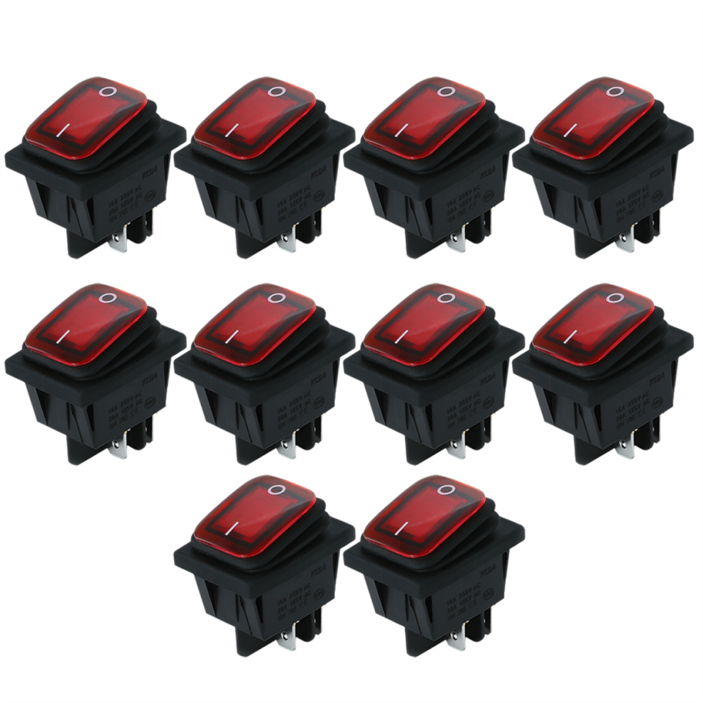 4 Pins Waterproof Rocker Switch 250V 16A Car Boat 4851794192763