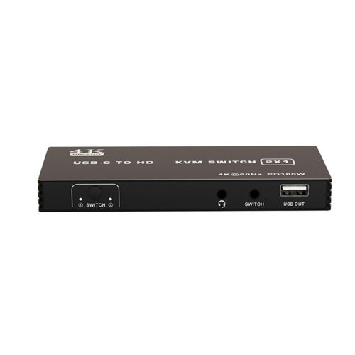 4K HD KVM-Switch 2in 1 Out, 2.1 60Hz für 2 Computer 1