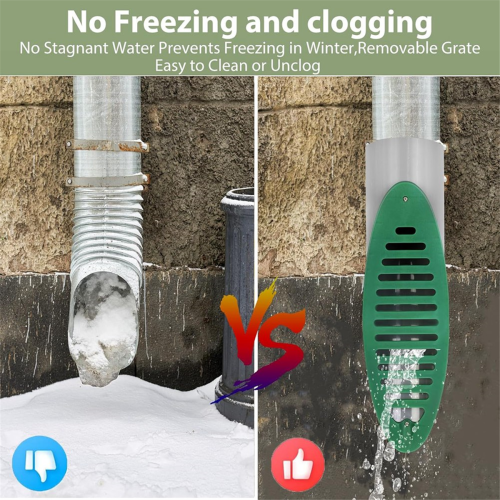 4Inch Angled Drainage Grate Yard Drain, Drain Emit 2