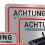 4er-Pack Videoüberwachungsschilder, Privateigentum, 1 4