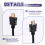 4K -Compatible Panel Mount Cable Round Flush Femal 6