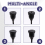 4K -Compatible Panel Mount Cable Round Flush Femal 9