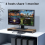 4K -Compatible Quad Multi Viewer 4 in 1 Out 1080P 8